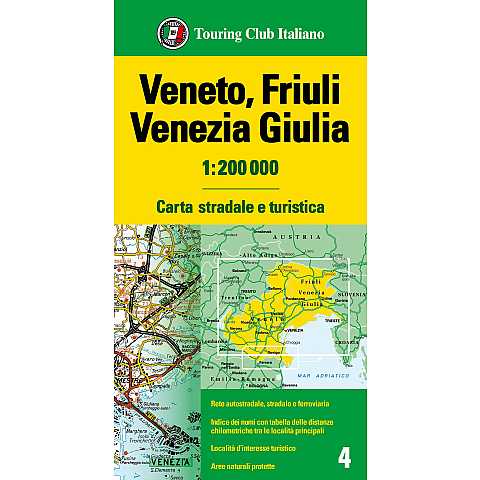 Veneto Friuli Venezia Giulia 1:200 000