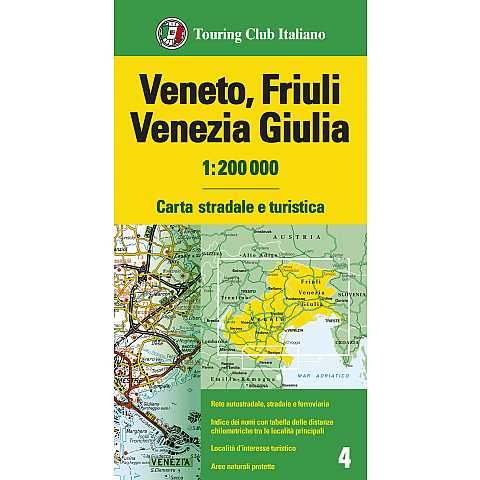 Veneto Friuli Venezia Giulia 1:200 000