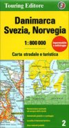 Danimarca Svezia Norvegia 1:800.000