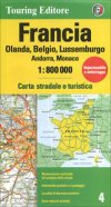 Francia Olanda Belgio Lussemburgo Andorra Monaco 1:800.000