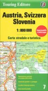 Austria, Svizzera, Slovenia 1:800.000