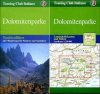 Dolomitenparke  - Landschaftskarten und F�hrer 1:200.000 + Touristenf�hrer mit 9 Rundwegen f�r Wanderer und Autofahrer