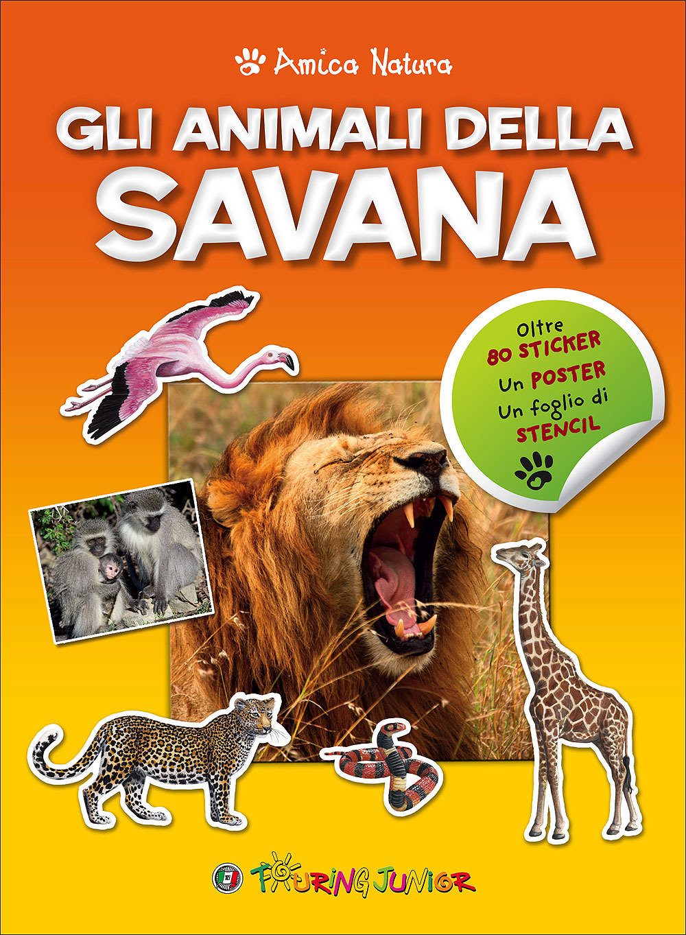 Animali Della Savana A Grandezza Naturale - Libro Illustrato A Colori Per Bambini - Foto 3