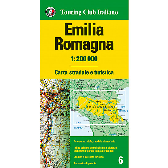 Emilia Romagna 1 200 000 Carte Regionali 1 200 000 H2456a Touring Editore Cartina Stradale Italia Touring