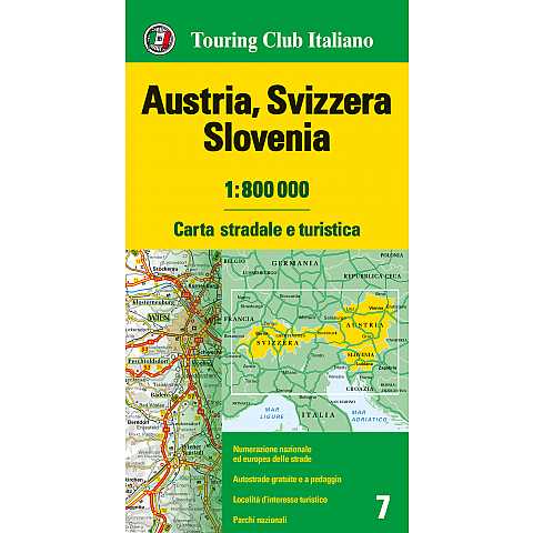 Austria Svizzera Slovenia 1:800.000