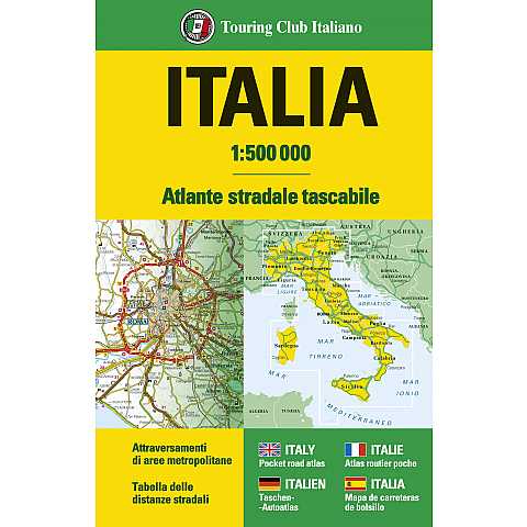 Italia Atlante stradale tascabile 1:500 000