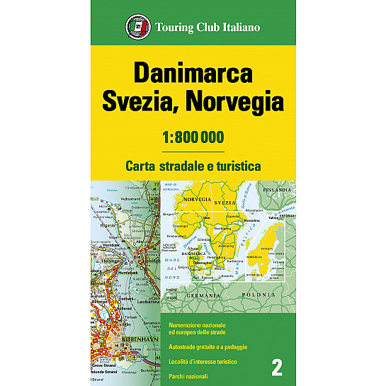 Danimarca Svezia Norvegia 1:800 000