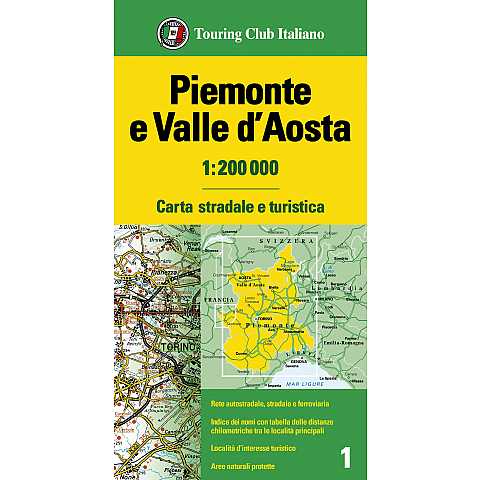 Piemonte e Valle d'Aosta 1:200 000