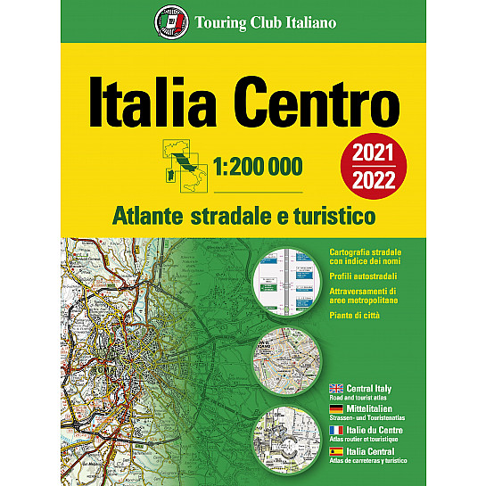 Atlante stradale Italia Centro 1:200 000