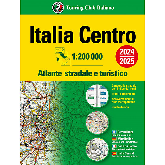 Atlante stradale Italia Centro 1:200 000