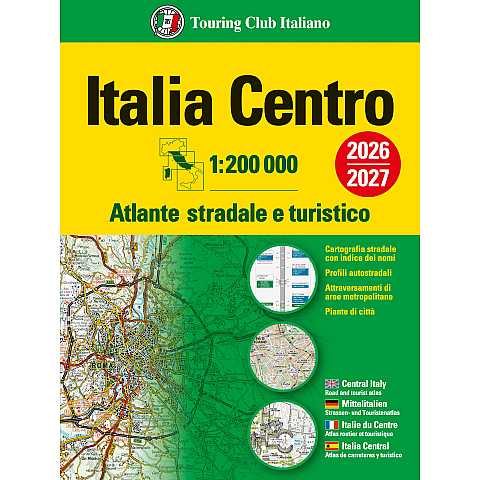Atlante stradale Italia Centro 1:200 000