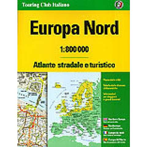 Europa Nord Atlante stradale e turistico 1:800.000